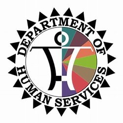 Hawaii State logo that says "Department of Human Services"